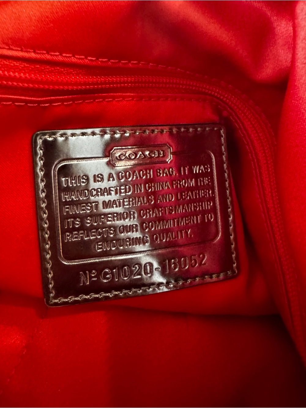 Coach Poppy 2010 Graffiti Glam Tote Shoulder Bag Black Red Silver Style 13852 - Picture 15 of 16